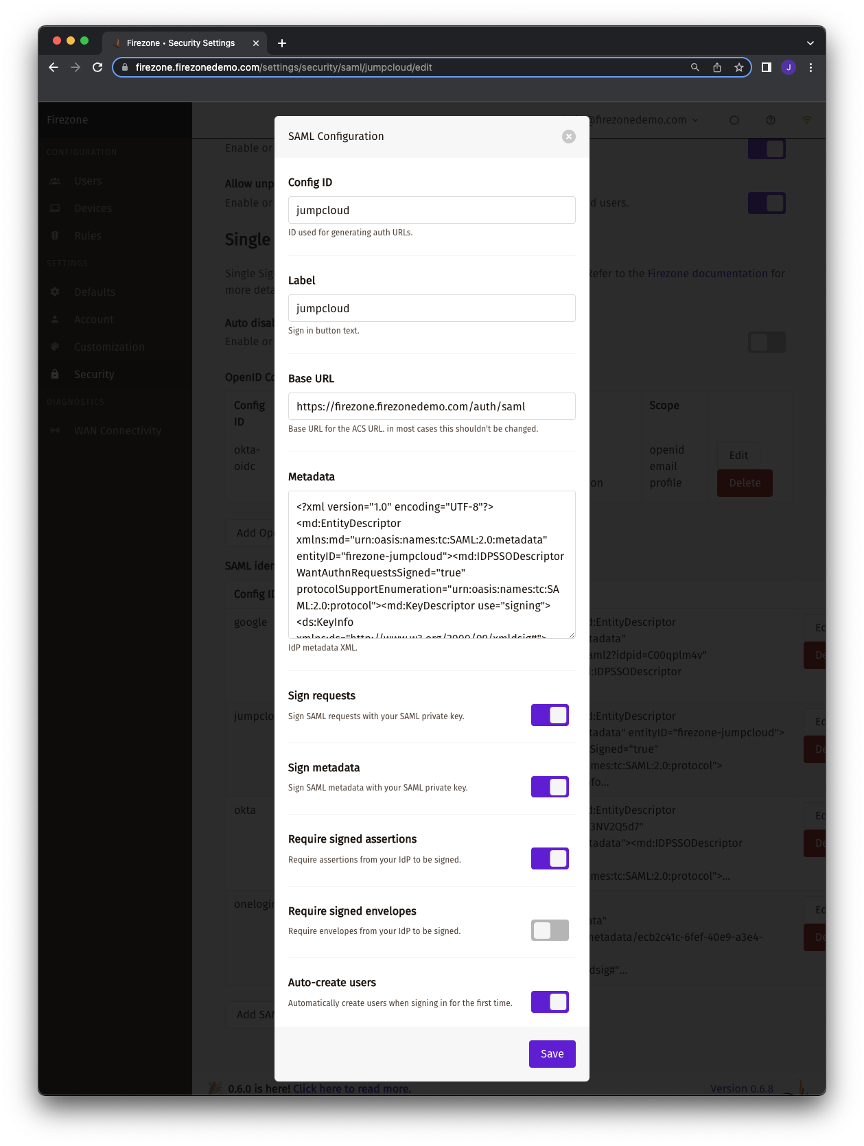 firezone saml